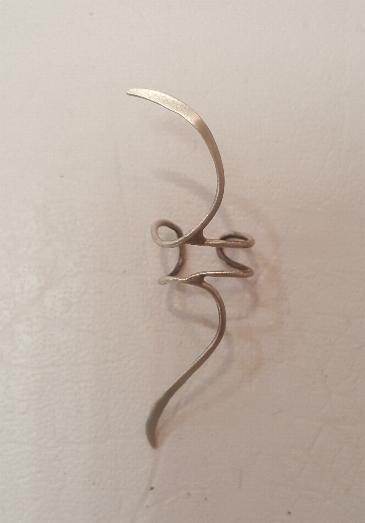 bague d'oreille Arc d'argent 